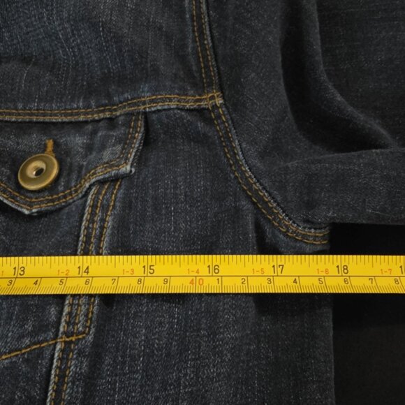 CAbi Jeans Blue Denim Jacket Womens S Style 721 Rodeo Trucker Classic Western - Picture 9 of 12